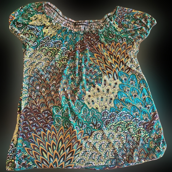 CAROL ROSE PEASANT TOP WOMEN'S SIZE MEDIUM NEW! - Picture 7 of 7